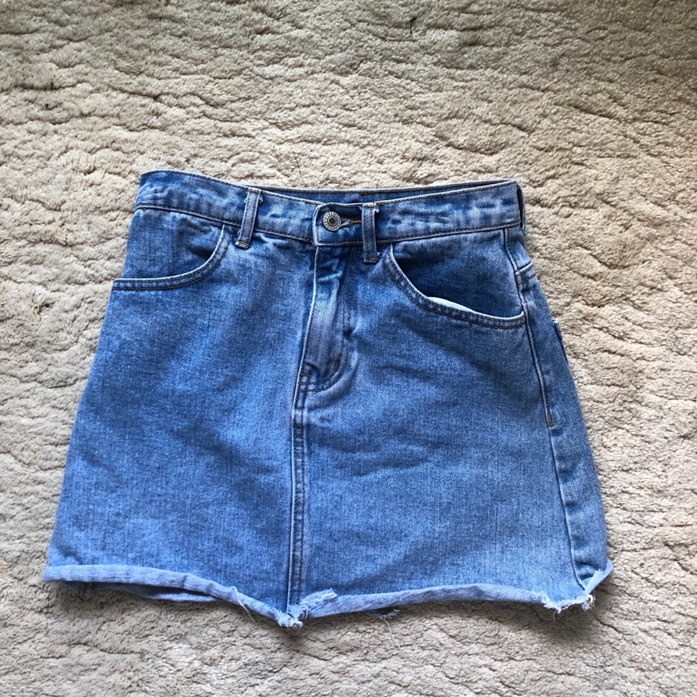 High Waisted Jeans Skirt